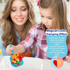 Kiditos magic powder packets help vibrant reactions.
