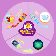 Kiditos Star Bottle for display and storage after gel play