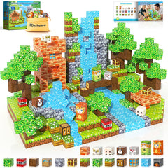 Kidiyee forest world magnetic blocks for imaginative woodland play