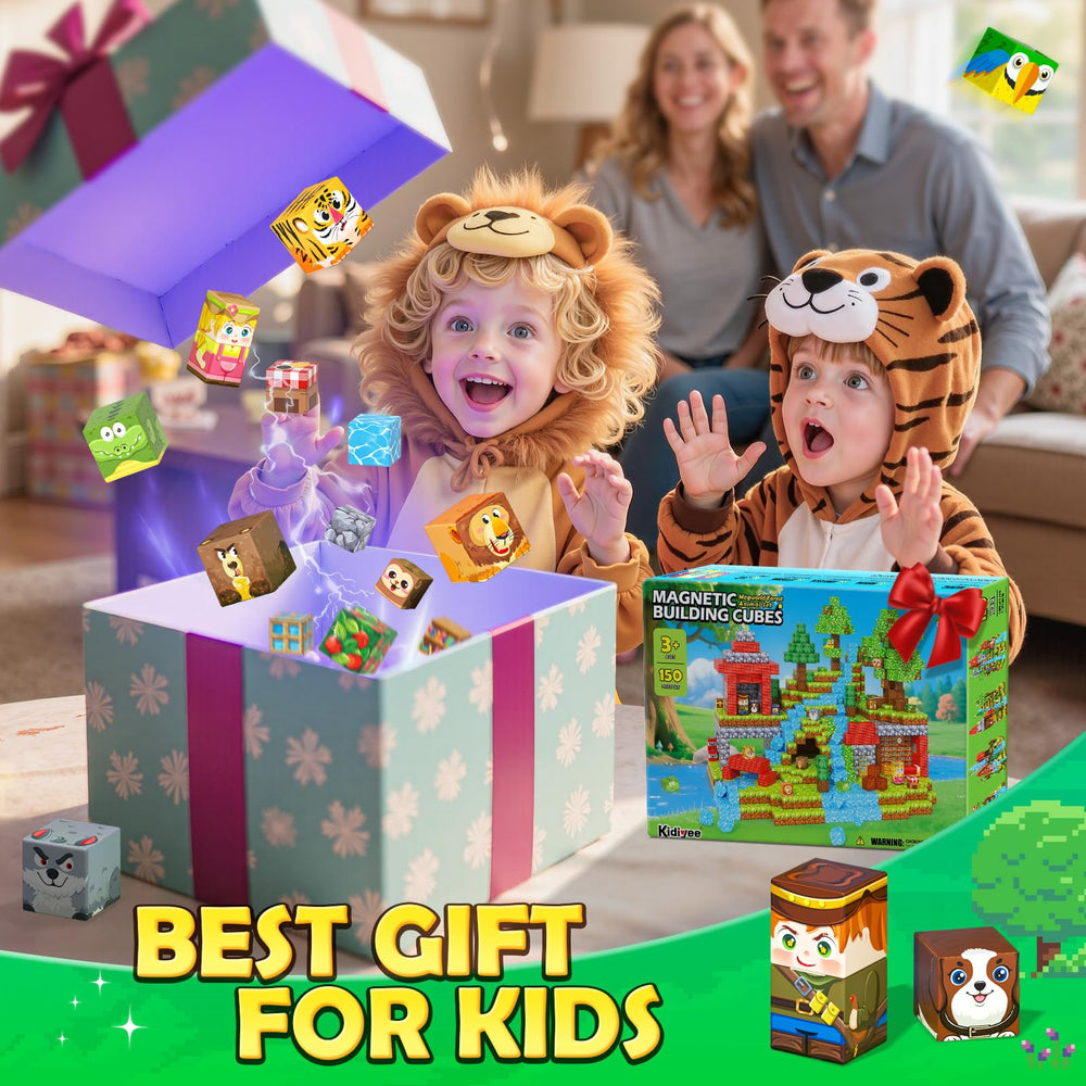 Kidiyee magnetic blocks durable prints resist rough play and keep colors vibrant