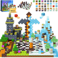 Kidiyee Mine Magnet World chess board with magnetic blocks for strategic play