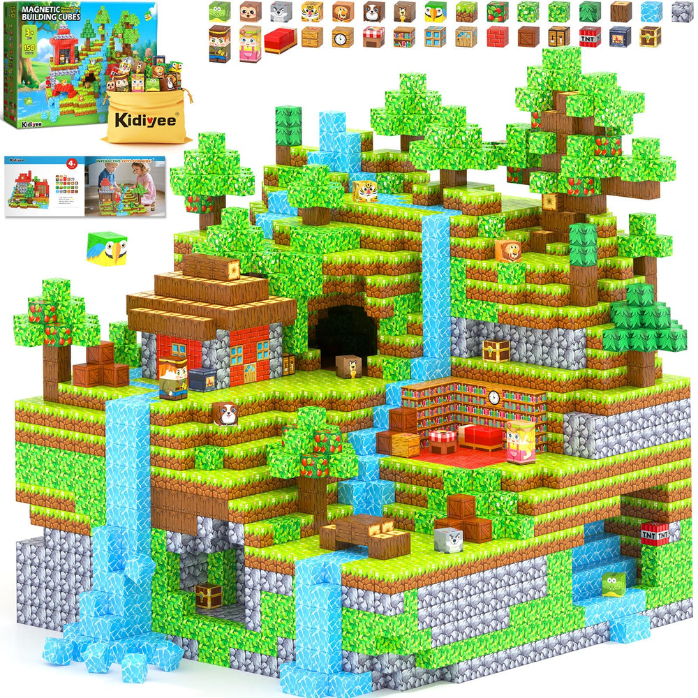 Kidiyee Mine Magnet World forest set blocks spark imaginative play and exploration