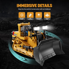 KIDMARKT bulldozer blade adjustable for realistic digging motion