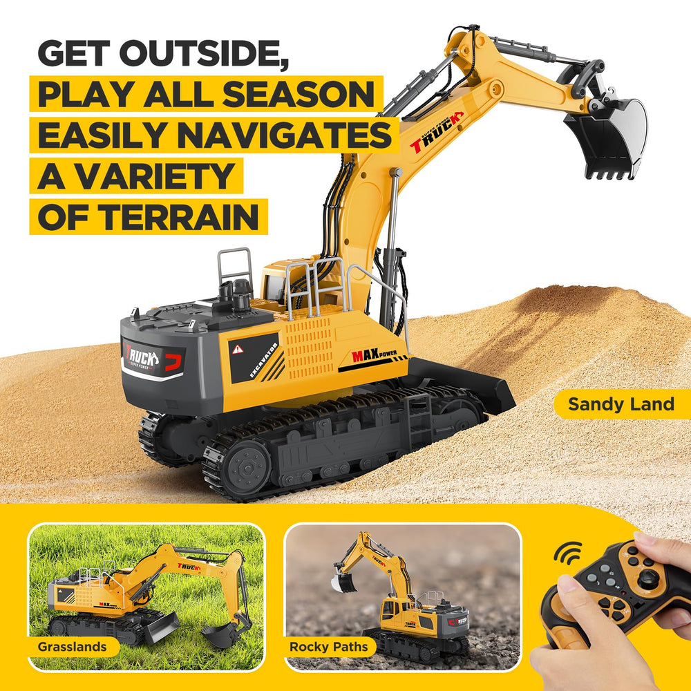 KIDMARKT large RC excavator suits gifts and creative play