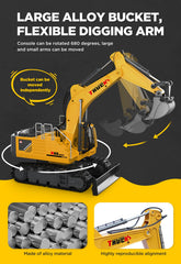 KIDMARKT RC excavator sprays water for splash play