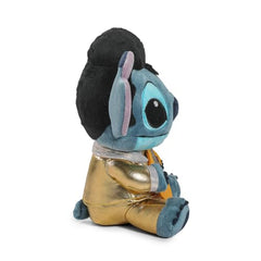 Kidrobot embroidery close-up shows premium detailing on Stitch Elvis.