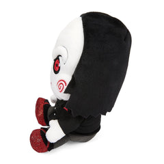 Kidrobot Saw Billy plush suit detail, showcases iconic attire