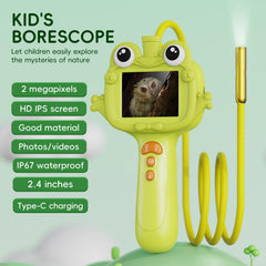 Kids Borescope 2-4-inch IPS display for clear viewing