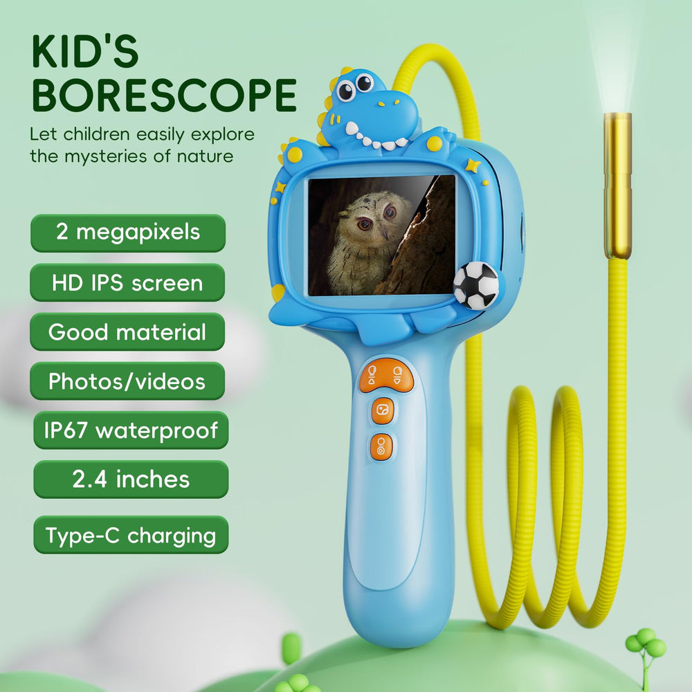 Kids Borescope camera toy night vision reveals tiny details with LED illumination