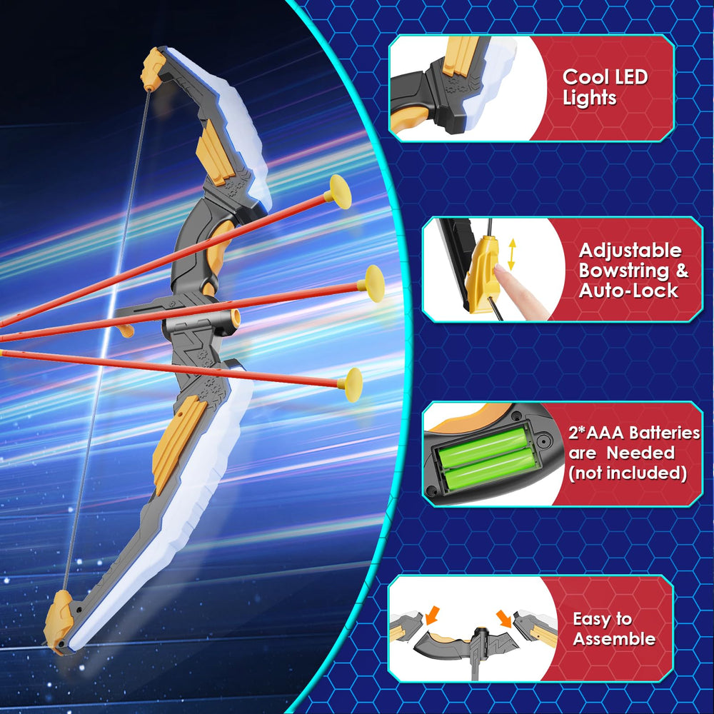 LED glow enhances TIGTECGAME nighttime archery experiences