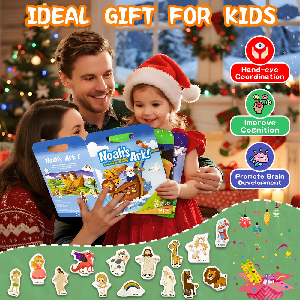 KIDS KING sticker activity providing quiet travel time for kids
