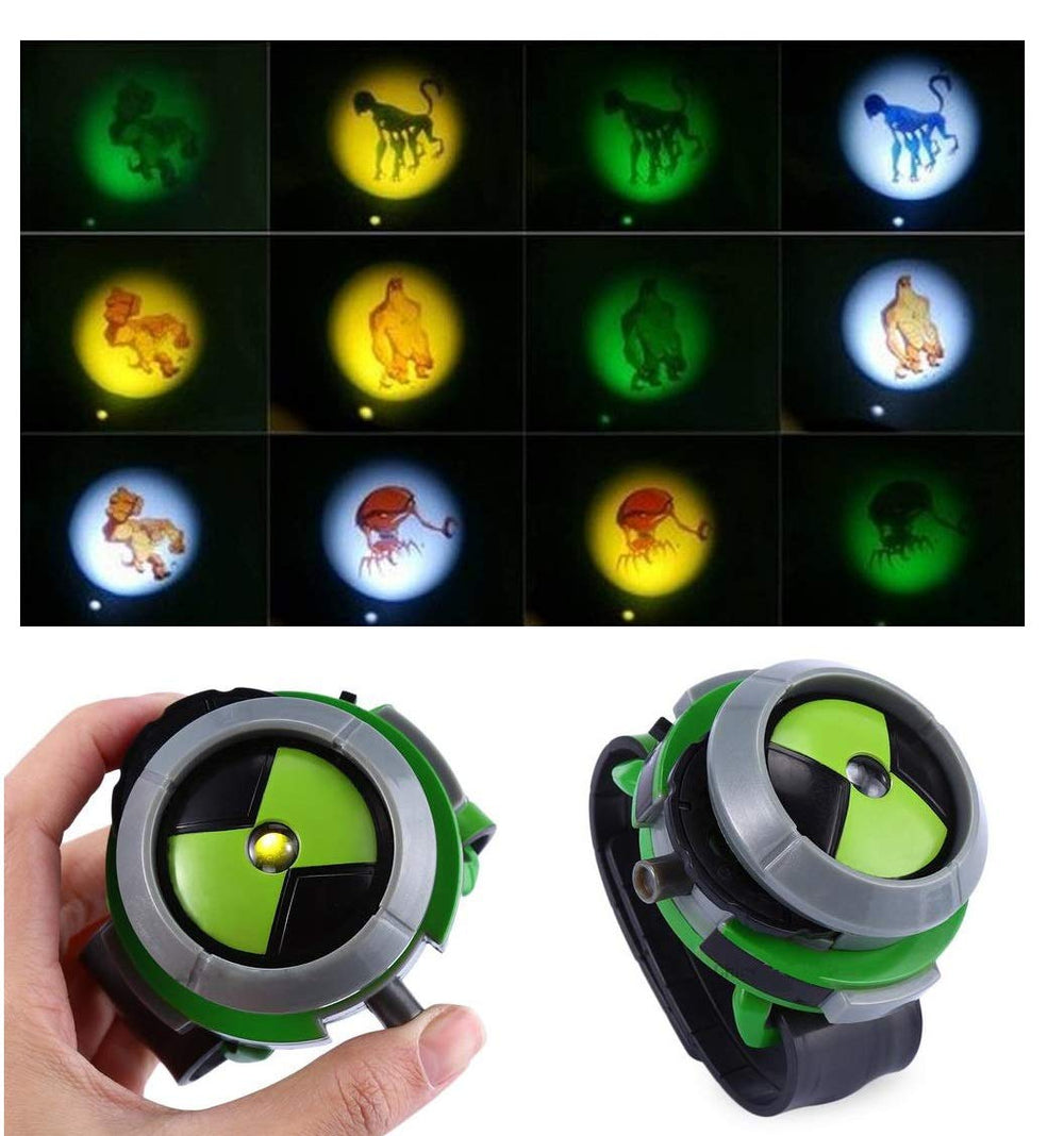 Kids Projector Watch rotation action showing changing images for play scenarios