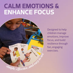 Kids Yoga Stories durable hand-sized cards: sturdy, wipe-clean format for daily use.