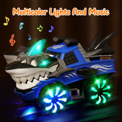 KidsMind Shark Monster Truck omni-directional wheels for indoor outdoor use