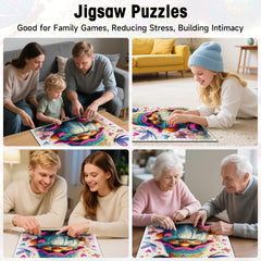 KIDSU charming gnome scene adds whimsy to home decor after completion.