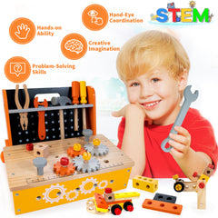 KIDWILL windmill and robot models built through STEM play.