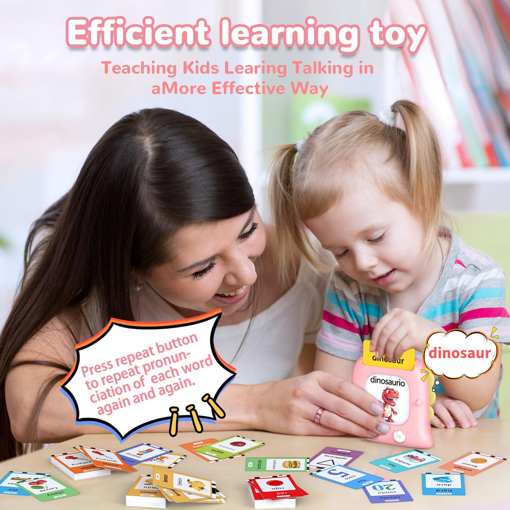 Kidz do 520 bilingual flash cards rechargeable battery for on-the-go use