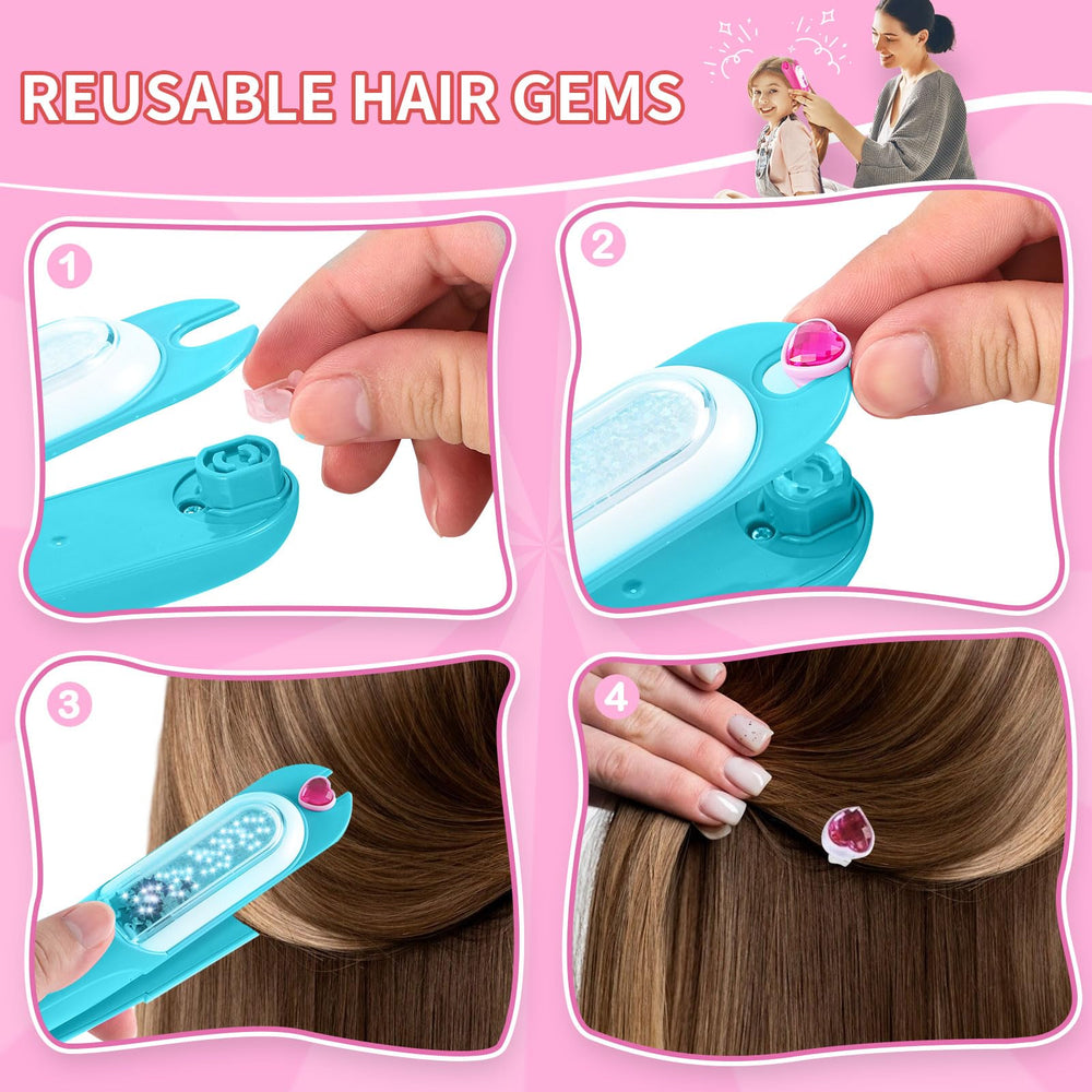 Kidzkube Easy-fill hair gems for quick mess-free styling