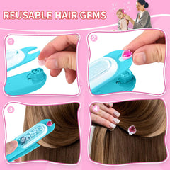 Kidzkube Easy-fill hair gems for quick mess-free styling
