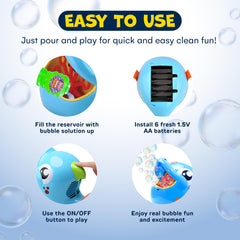Easter outdoor play with the Kidzlane Bubble Dolphin in action