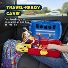 Kidzlane Deluxe Vet Kit carrying case transforming into dog house and exam table