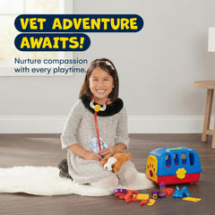 Kidzlane Deluxe Vet Kit pet carrier for portable pretend play