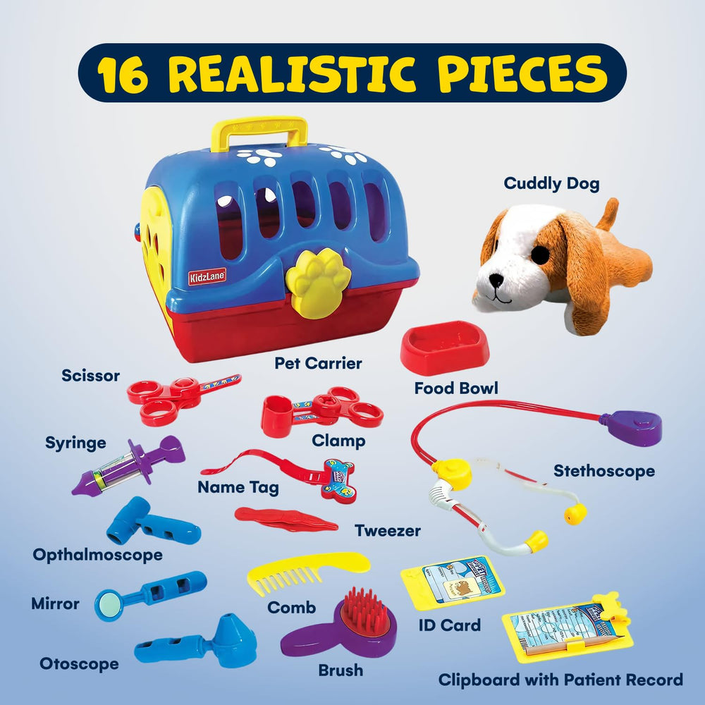 Kidzlane Deluxe Vet Kit stethoscope for role-play checks