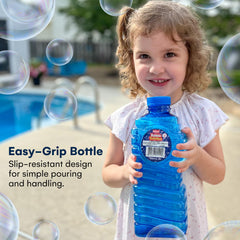 Kidzlane easy-grip bottle with slip-resistant grooves supports confident pouring during outdoor fun