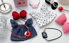 Kigrfv 17 cm doll dress set elastic band enables easy dressing