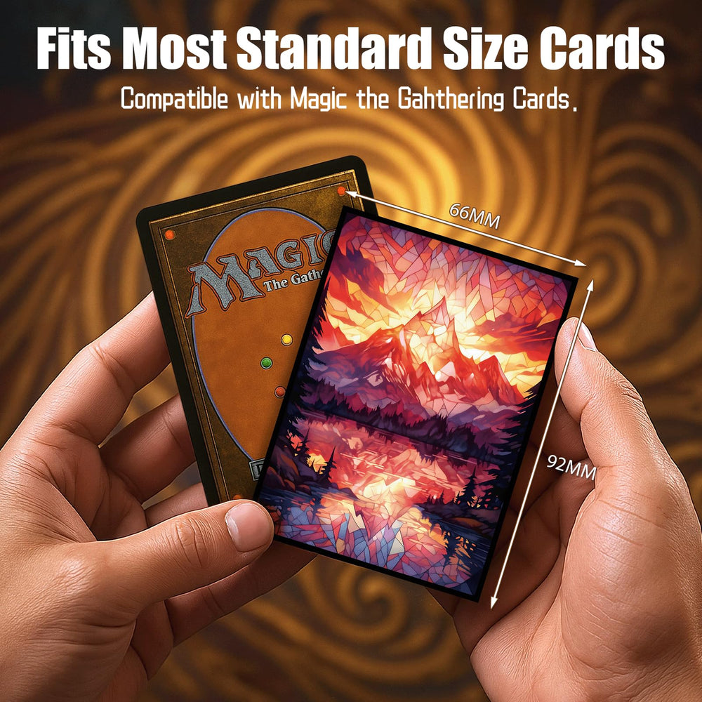 Acid-free, PVC-free Kiiransr sleeves protect cards long term.