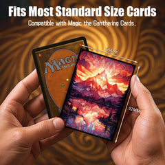 Acid-free, PVC-free Kiiransr sleeves protect cards long term.