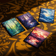 Kiiransr Stained Glass Lotus artwork enhances collection display and gifting.