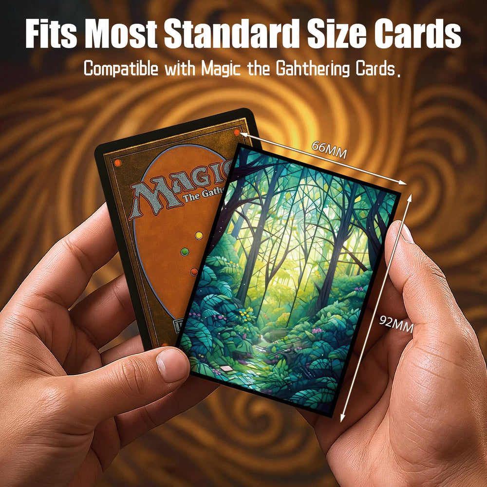 Kiiransr Standard size sleeves fit 66x92mm MTG cards reliably
