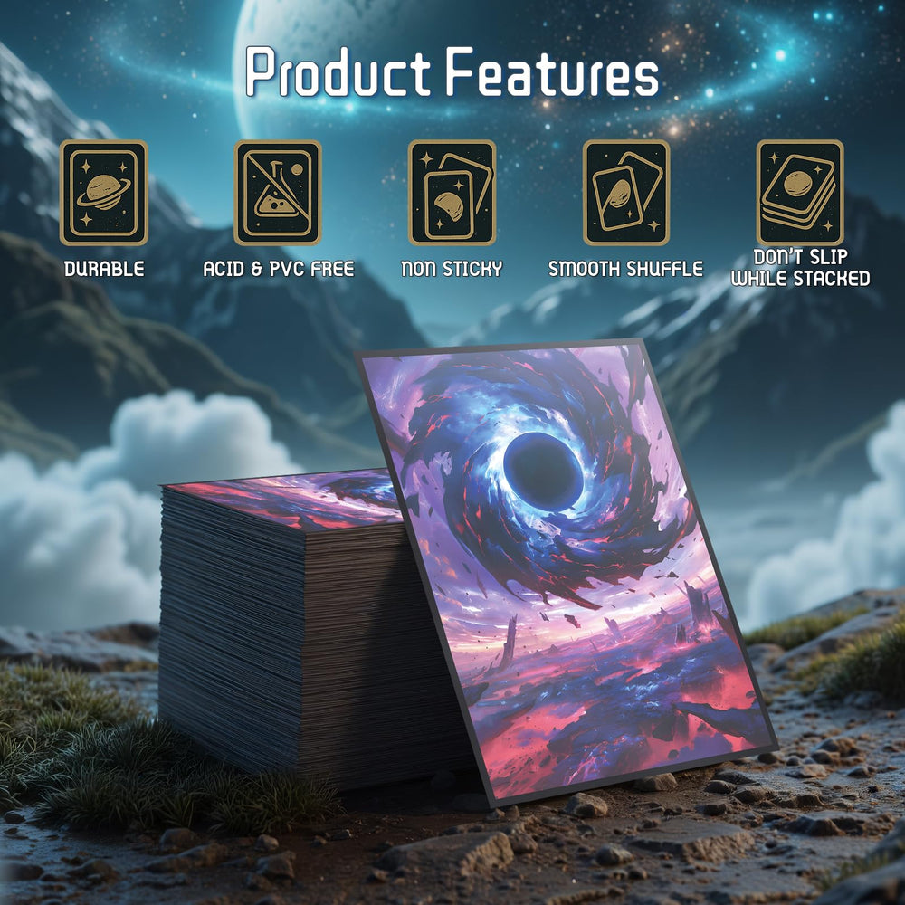 Kiiransr standard size sleeves 66x92 fit MTG and similar games.