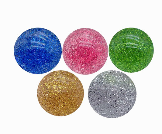 Kikeep large glitter bouncy ball close-up highlighting sparkly surface for vivid play