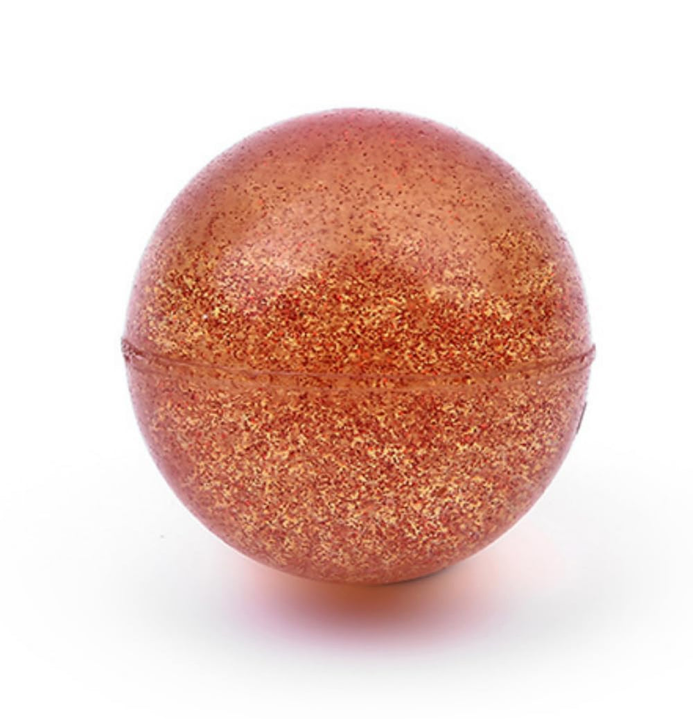 Kikeep glitter ball features smooth rubber surface for safe, friendly play sessions