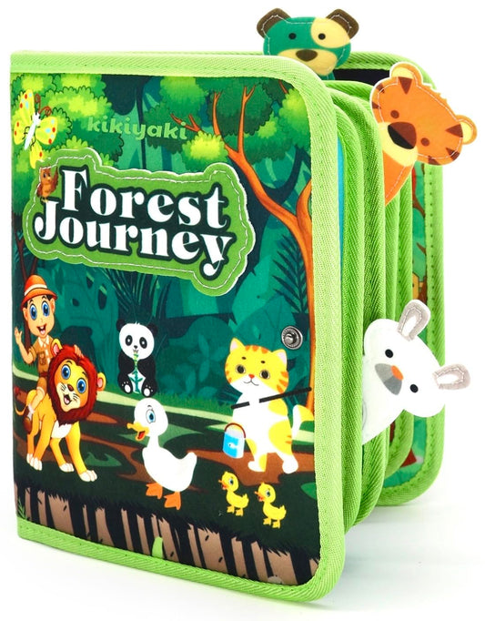 Kikiyaki Busy Book Forest Story cover inspires calm, screen-free play