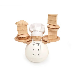 Kikkerland Balance The Baker croissant-pile invites cooperative play during breaks
