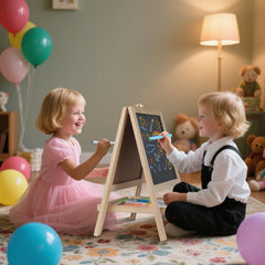 Kileubuto wooden frame with rounded corners for safe kid play.