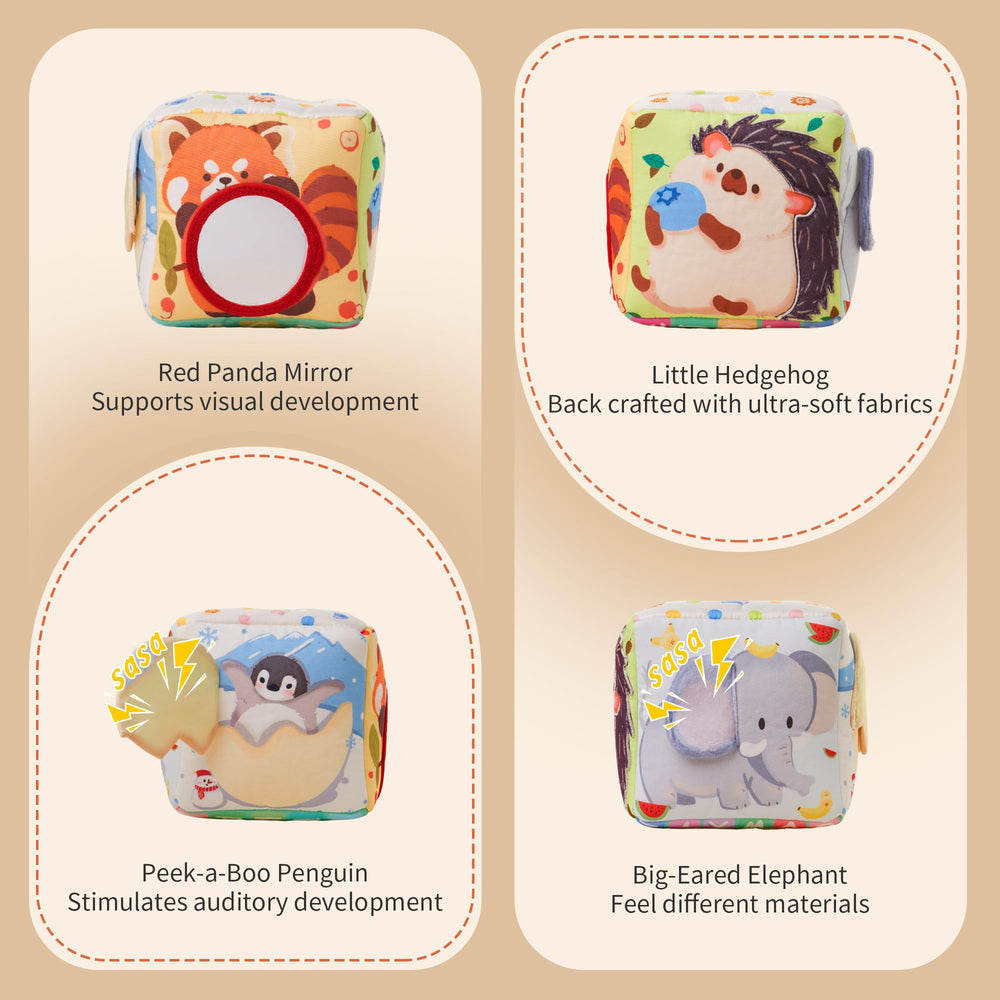 KILGICO Tissue Box Toy seasonal design featuring summer hedgehog