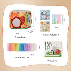KILGICO Tissue Box Toy seasonal design featuring autumn panda