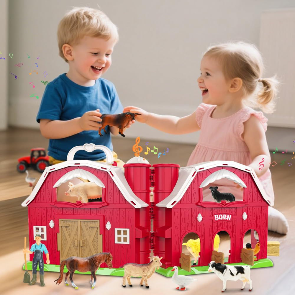Kimicare barn fence pieces define play zones for cooperative games