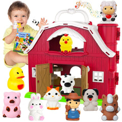 Kimicare musical red barn front view for portable playsetup