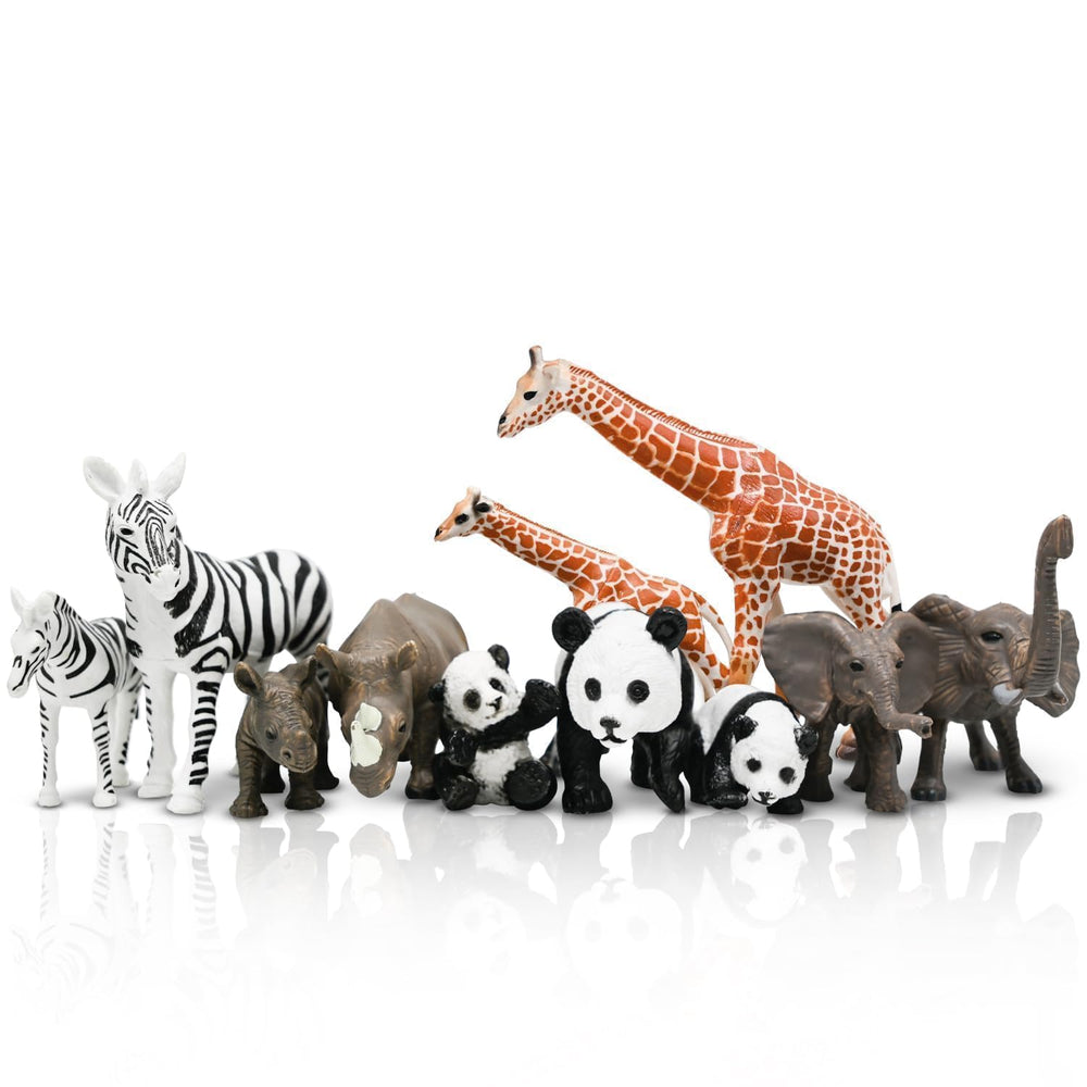 Kimicare safari hippo figure offers bright colors for bath-time fun.