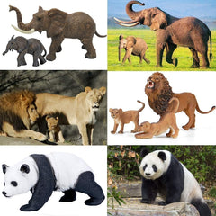 Kimicare safari lion figure enhances wildlife pretend play and vocabulary.
