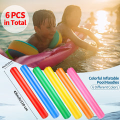 Kimober giant pool sticks blue, sturdy flotation for water games.