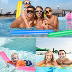Kimober giant pool sticks green, durable flotation for family fun.