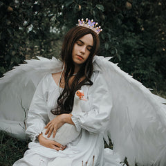 KINBOM Butterfly Crown Wearable for girls of all ages at weddings and costumes