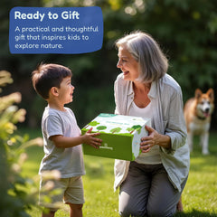 Kinderific Gardening Set gloves provide durable, snug protection for small hands.