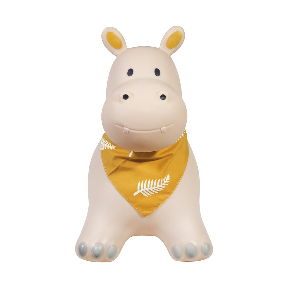 Kindsgut Bouncy Hippo Hopper child bouncing on a soft surface